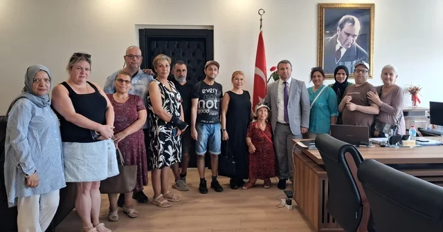 Ayvalık Birlik Ortopedik Engelliler Derneği nden Kaymakam Cimşit e hayırlı olsun ziyareti Balıkesir Haberleri Habertürk Yerel Haberler