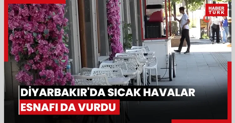 Diyarbakır da sıcak havalar esnafı da vurdu: Kentte kepenkler öğleden sonra açılıyor