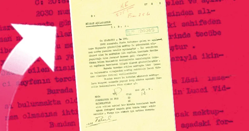 MİT ilk kez paylaştı 91 yıllık gizli belge