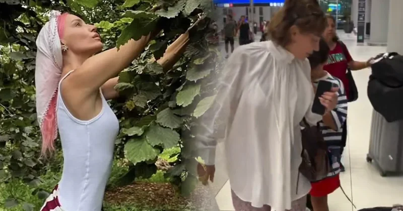 Fındık hasadı bitti ünlü şarkıcı İstanbul a döndü: Havalimanı tarzı olay oldu Sözcü Gazetesi
