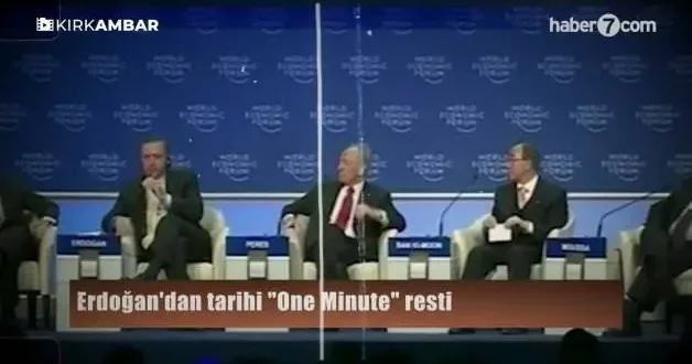 Erdoğan dan tarihi One Minute resti