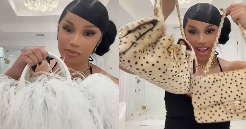 Cardi B tek tek gösterdi! 9 Milyon TL değerindeki çantalarını tanıttı