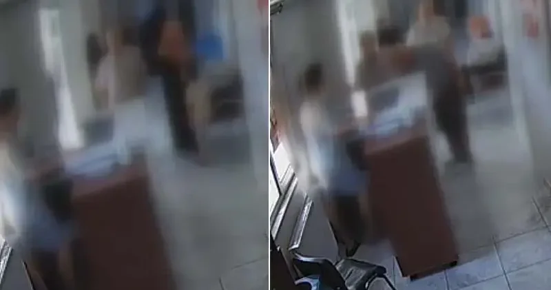 Aile Sağlığı Merkezi nde fazla beklediğini öne süren kişi, masalara vurup etrafı dağıttı