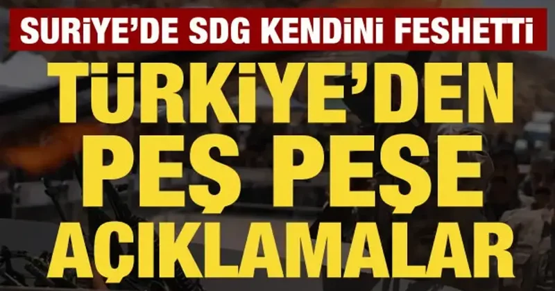 Suriye de SDG kendini feshetti: Türkiye den peş peşe açıklamalar