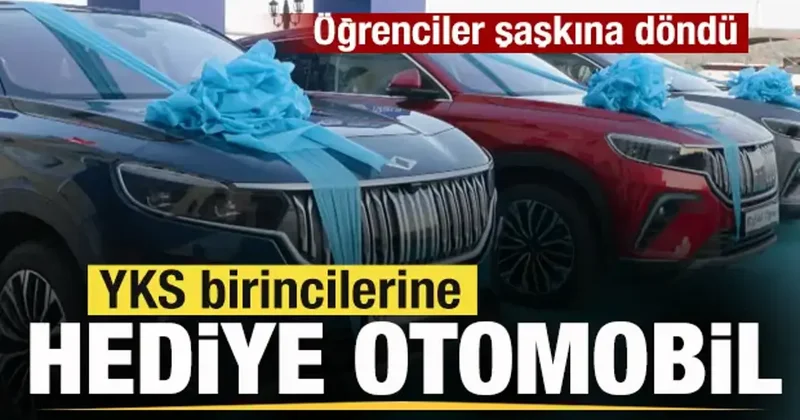YKS birincilerine otomobil hediye edildi! Öğrenciler şaşkına döndü