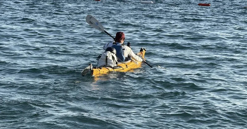 Marmara ve Ege de kanoyla zorlu yolculuk! 83 gün sonra Bodrum a ulaştı