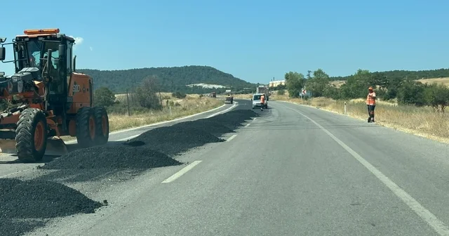Tavşanlı Emet yolunda çalışma: Ulaşım kontrollü sağlanıyor Kütahya Haberleri Habertürk Yerel Haberler