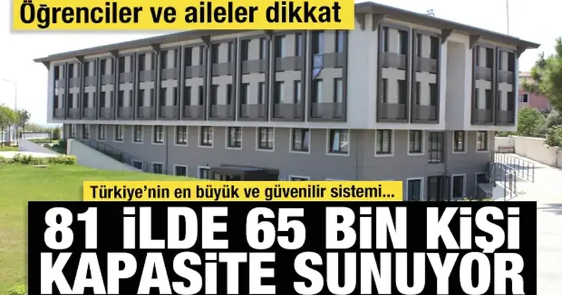Öğrenciler ve aileler dikkat: İşte Türkiye’nin en büyük ve en güvenilir öğrenci yurdu ağı