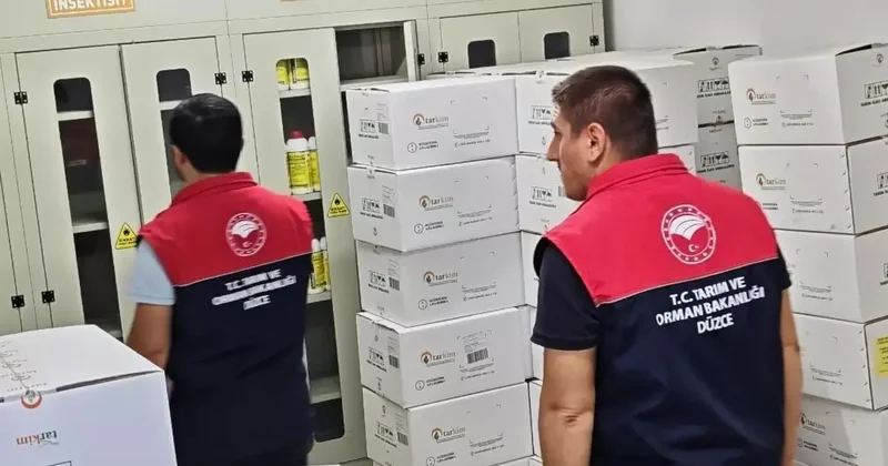 Yığılca’da gübre ve zirai ilaç bayilerine denetim