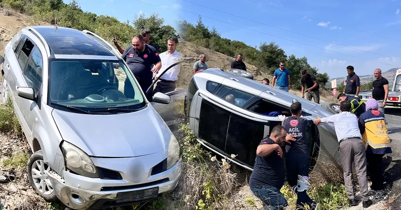 Osmaniye de otomobil devrildi, 1 kişi yaralandı