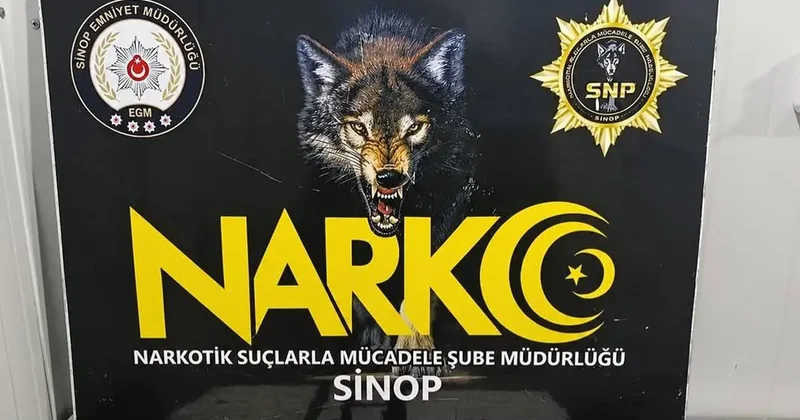 Sinop’ta 3 bin 877 kullanımlık uyuşturucu ele geçirildi