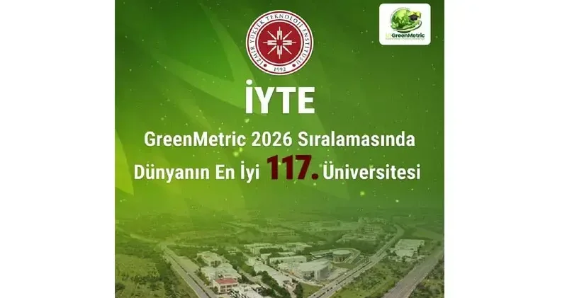 İYTE, GreenMetric Dünya Üniversiteleri Sıralaması nda 117’nci oldu