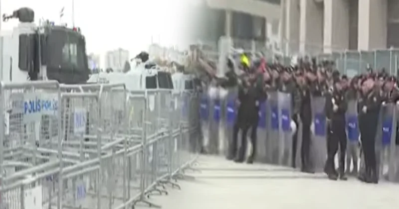 İmamoğlu nun beklendiği Çağlayan da polis ablukası! Sözcü Gazetesi