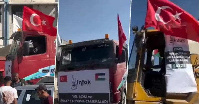 Gazze’nin bir şehrinde daha Türk bayrakları dalgalandı