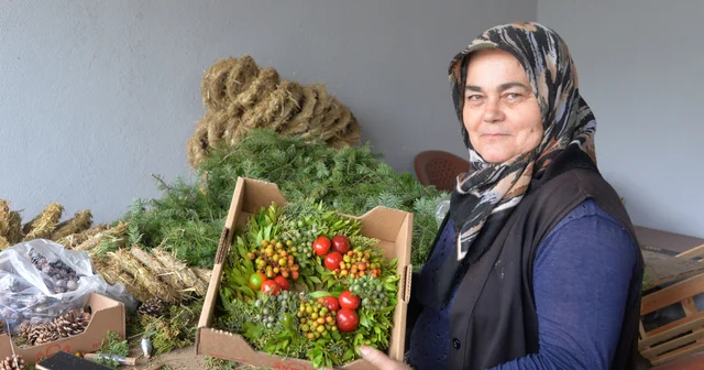 Köylü kadınlardan Avrupa ya 1 milyon Noel çelengi Antalya Haberleri