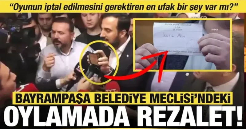 Bayrampaşa Belediye Meclisi’ndeki oylamada rezalet! Meclis başkanı suç işledi