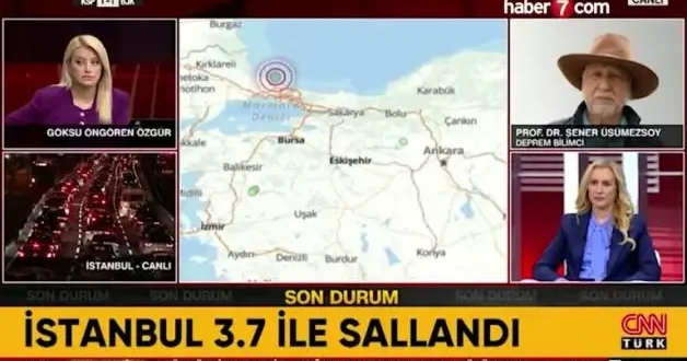 İstanbul da hissedilen deprem sonrası Prof. Dr. Şener Üşümezsoy dan Karadeniz açıklaması