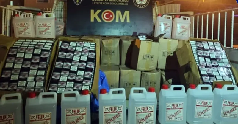 Fethiye de bir evden bin 980 litre sahte şarap çıktı