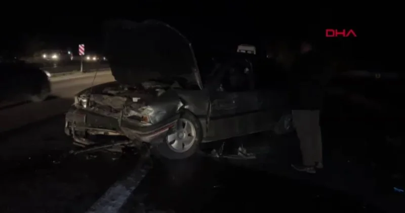 Çankırı da facia! İki otomobil çarpıştı: 1 ölü 3 yaralı