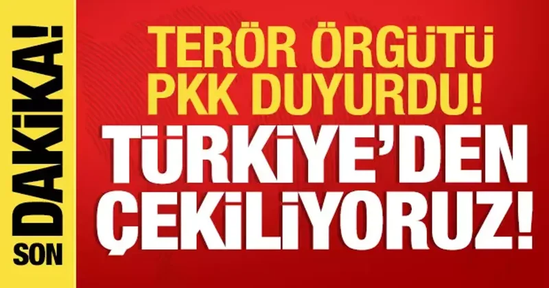 PKK: Türkiye den çekiliyoruz!