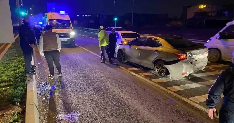 İnegöl’de zincirleme kaza: Biri çocuk 5 kişi yaralandı Bursa Haberleri