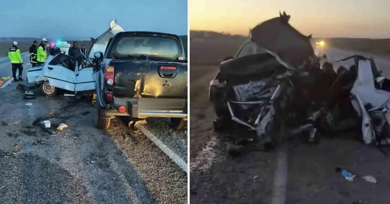 Otomobille pikap çarpıştı! Genç sürücüden acı haber