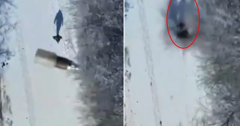 Yanı başında bomba patladı! Hiçbir şey olmamış gibi yürüdü