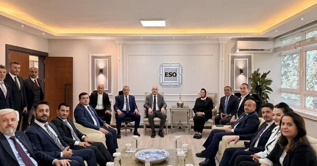 AK Parti Eskişehir Milletvekili Gürcan ESO Başkanı Kesikbaş ı ziyaret etti Eskişehir Haber Habertürk Yerel Haberler