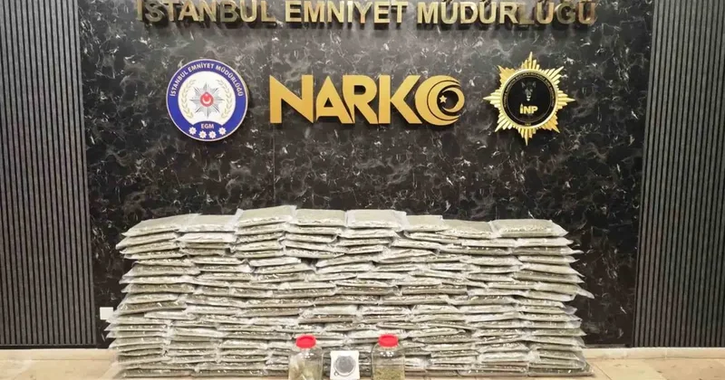 İstanbul ve Kocaeli’de uyuşturucu operasyonu: 100 kilo skunk maddesi ele geçirildi