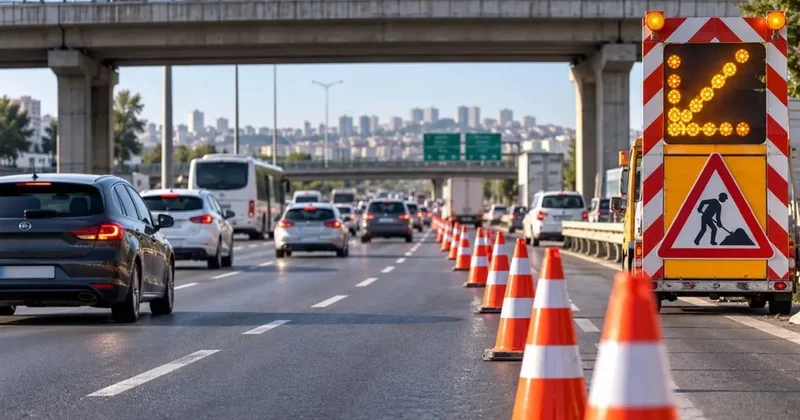 İstanbul da sürücüler dikkat! D 100 de 50 günlük yol çalışması