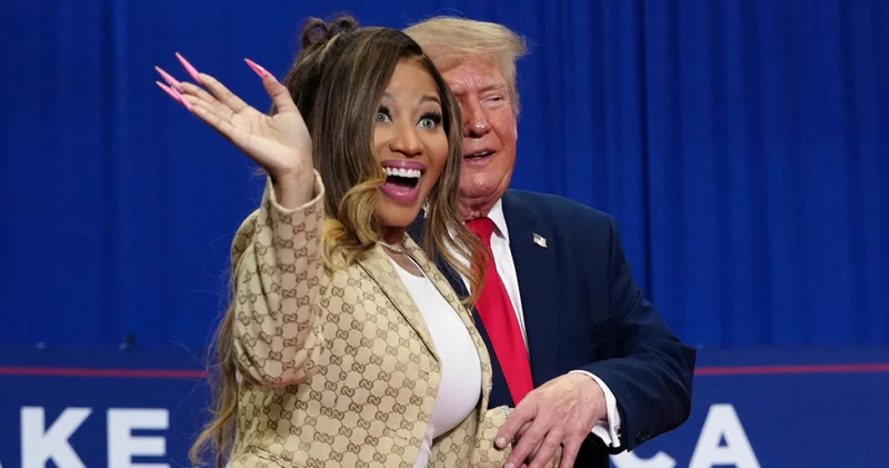 Donald Trump tan kendisine destek veren Nicki Minaj hakkında kalça yorumu