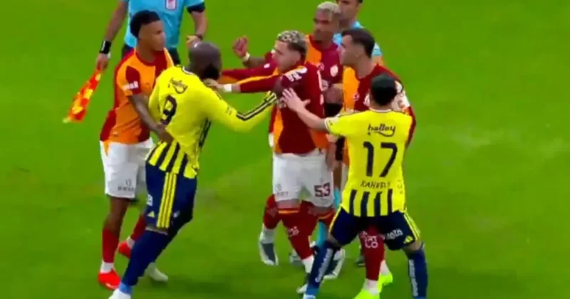 Dev derbi olaylı başladı! 20. saniyede gerginlik