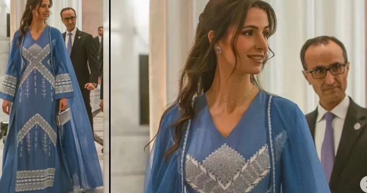 Futbol kulübünün kuruluş yıl dönümüne kaftanla gitti.. Gizli hamilelik ilanı!