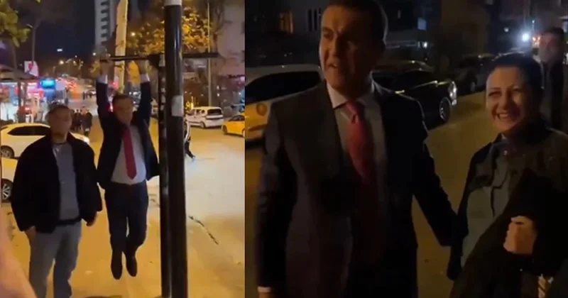 Mustafa Sarıgül Kızılay tabelasına asıldı Sözcü Gazetesi