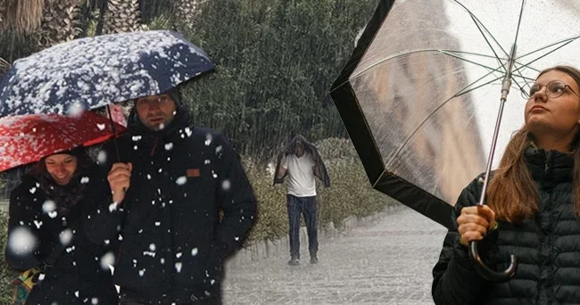 Meteoroloji tarih verdi! Yağışlı sistem etkili olacak: Bir anda bastıracak Çok kuvvetli sağanak ve kar geliyor: 64 ile yağış uyarısı