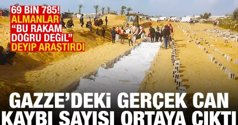 Almanlar, Gazze deki gerçek can kaybı sayısını açıkladı