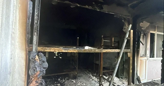 Alacaklı olduğunu iddia edip işçilerin kaldığı binada yangın çıkardı Kocaeli Haberleri