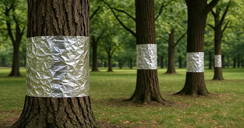 Bahçenizdeki ağaçların gövdesine alüminyum folyo sarın Sözcü Gazetesi