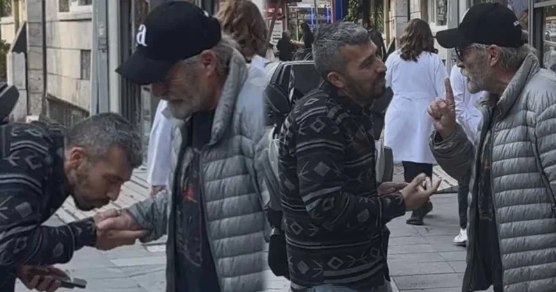 Elini öpmek istedi: Haluk Bilginer böyle uyardı