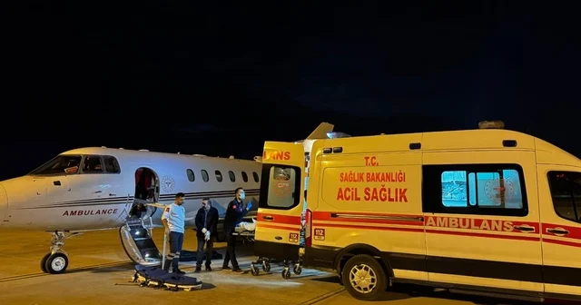 Hava ambulansı 11 yaşındaki çocuk için havalandı Van Haberleri