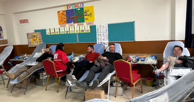 Okulda kan bağışı kampanyası Samsun Haberleri