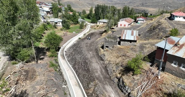 Bayraktar köyündeki taşkın kontrol inşaatında çalışmalar sürüyor Bayburt Haberleri