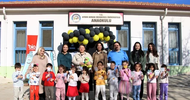 Minik çocuklara ağız ve diş sağlığı eğitimi Aydın Haberleri