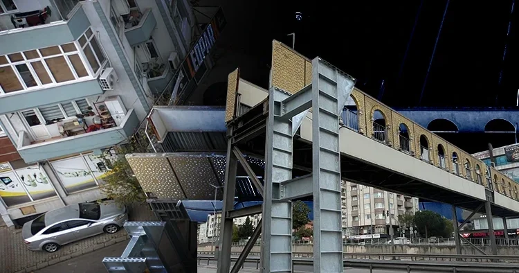 Evin içi görünüyor diye dava açmışlardı: Üst geçit için 1 metrelik taşınma kararı