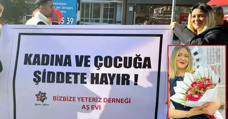 Kadına ve çocuğa şiddete hayır pankartı taşıyan Rümeysa nın öldürülmesine ilişkin 16 tutuklama