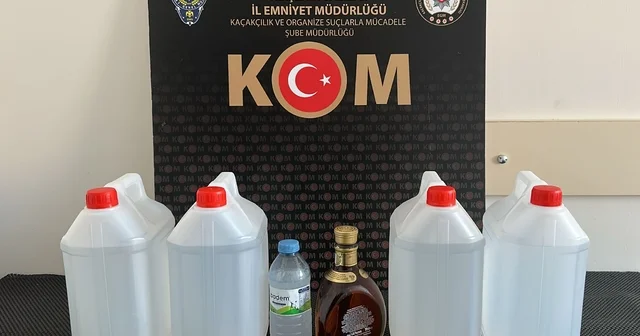 Kırşehir de 21,5 litre sahte alkol ele geçirildi Kırşehir Haberleri