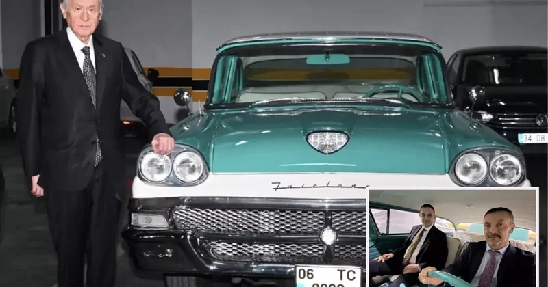 Bahçeli, klasik otomobillerinden birini MYK Üyesi Teoman a hediye etti