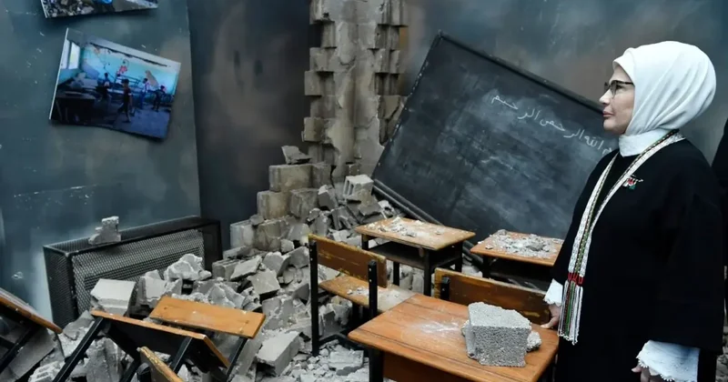 Emine Erdoğan, Kalanlar Filistin Sergisi açılışında