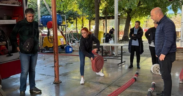 Muğla da gönüllü itfaiyecilik eğitimleri sürüyor Muğla Haberleri