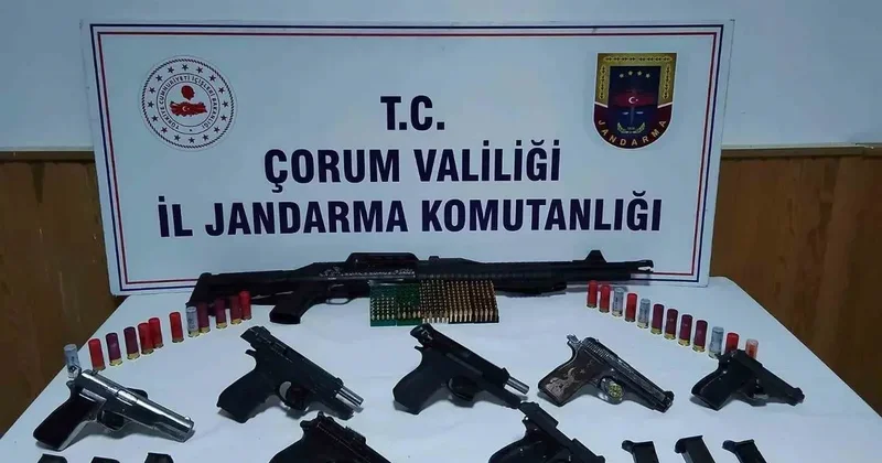 Çorum’da kaçak silah operasyonu